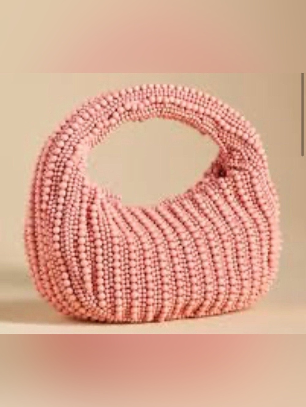 Maeve Pastel Pink Beaded Mini Bag